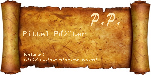 Pittel Péter névjegykártya